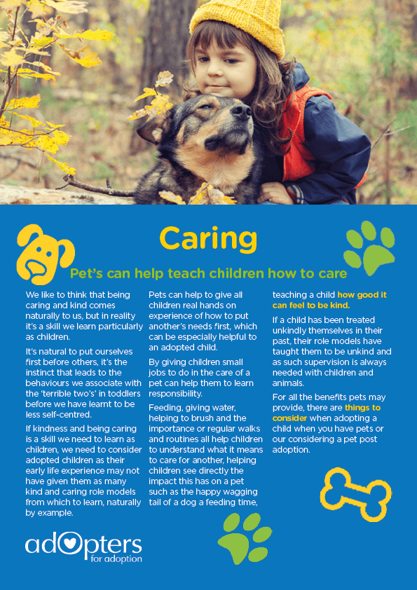 How pet's can teach adopted children to care. | Adopters for Adoption How pet's can teach adopted children to care. | Adopters for Adoption